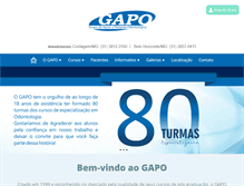 Tablet Screenshot of cursosgapo.com.br